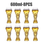 World Cup Trophy Beer Glasses – 600ml Football Fan Glassware | Set of 1, 2, or 4