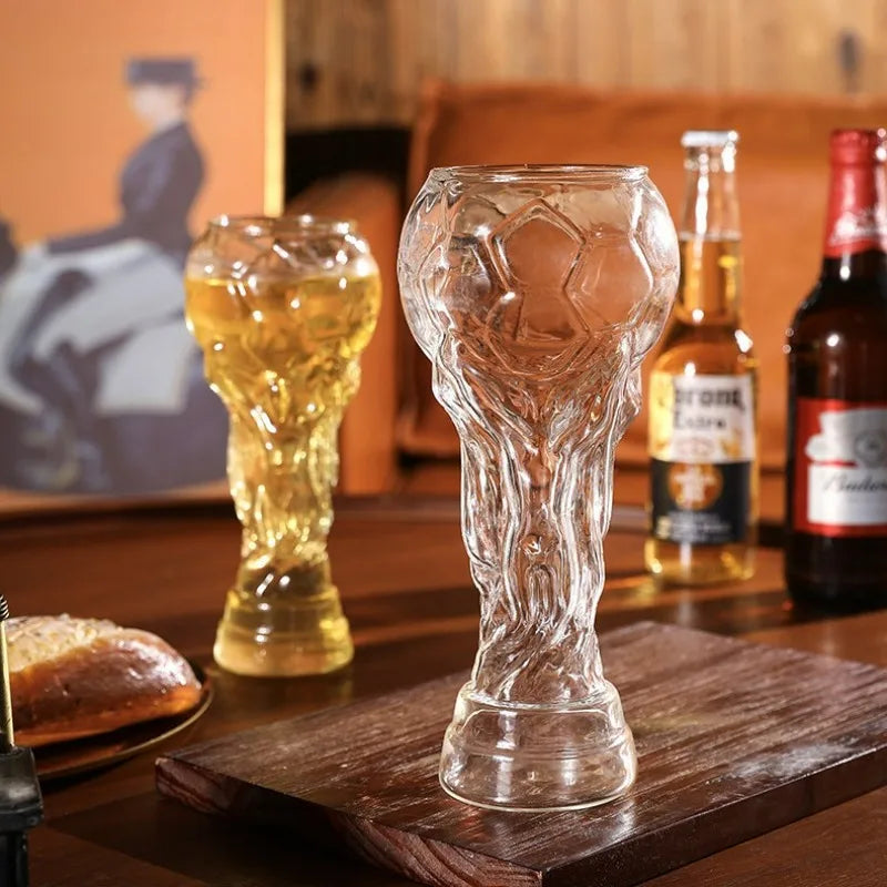 World Cup Trophy Beer Glasses – 600ml Football Fan Glassware | Set of 1, 2, or 4